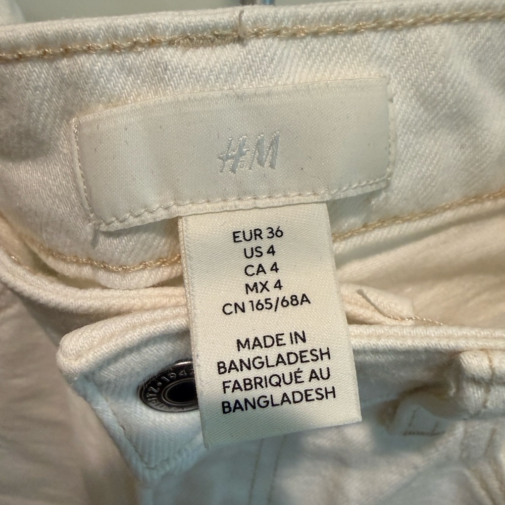 Women's Cream Jeans - Picture 3 of 3
